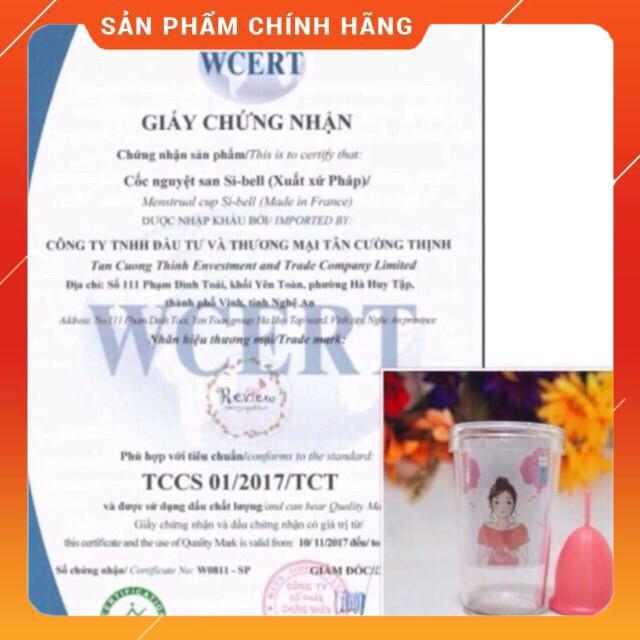 Cốc nguyệt san Sibell Nhập Khẩu Pháp 💖 Free ship  [SP chính hãng]