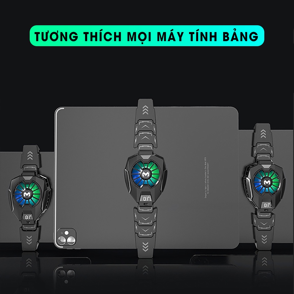 Bộ tản nhiệt cho máy tính bảng MEMO DL05 lPad công nghệ sò lạnh led rgb gaming màn hình hiển thị nhiệt độ cho tablet