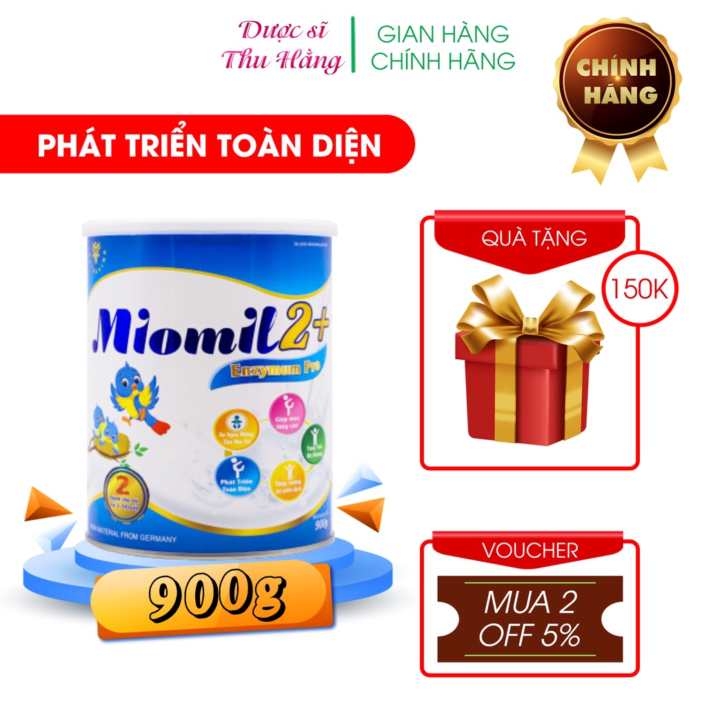 Sữa tăng cân cho bé MIOMIL Enzymum Pro giúp trẻ tiêu hóa tốt, tăng cường sức đề kháng phát triển toàn diện (900g)