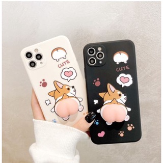 Ốp điện thoại Cogi mông đào cho iPhone 12 Pro Max 7plus 8plus xsmax xs 6plus 11 Pro Max