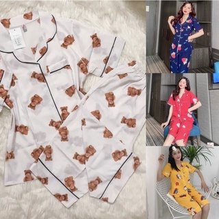 🐼 bộ pijama size 2xl-3xl"65kg-80kg" lụa thái lửng , quần có túi sâu .