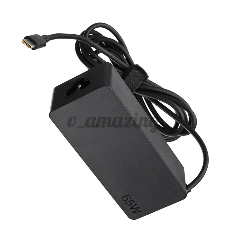 Bộ Sạc 65w Usb / Type-C Cho Máy Lenovo Miix720 / Pro / X1 / T570 / P51S