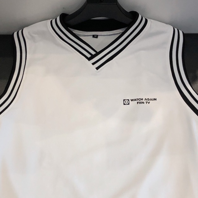 Áo Gile viền 2 sọc TRẮNG/ĐEN /Nam nữ unisex/FREESHIP 99K ❤️
