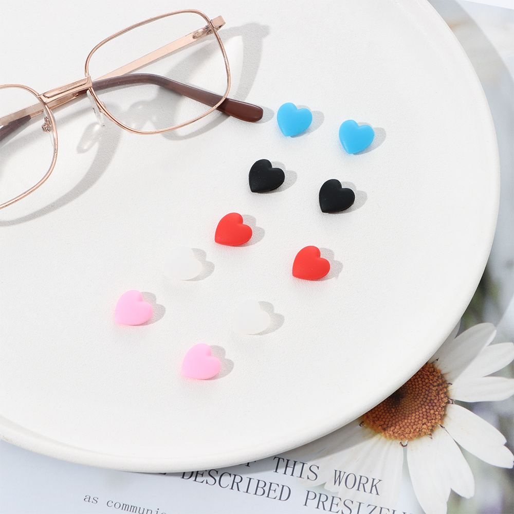 1 Cặp Phụ Kiện Giữ Mắt Kính Bằng Silicon Chống Trượt Nhiều Màu Thời Trang