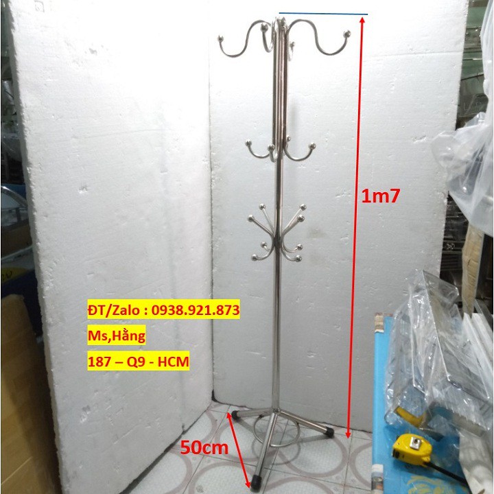 Cây treo đồ Quần Áo- Gía Treo Quần Áo INOX cao cấp loại trơn-MĐSCTR4Q1-
