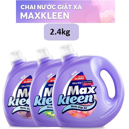 HCM - Nước Giặt Xả MaxKleen Can 2.4kg