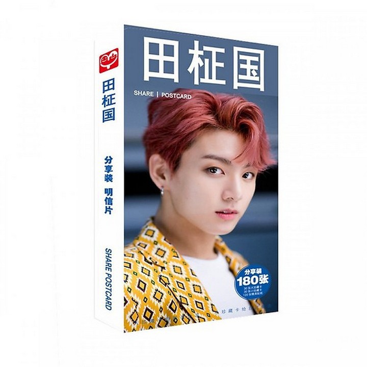 Postcard jungkook hộp ảnh bộ ảnh có ảnh dán sticker lomo bưu thiếp