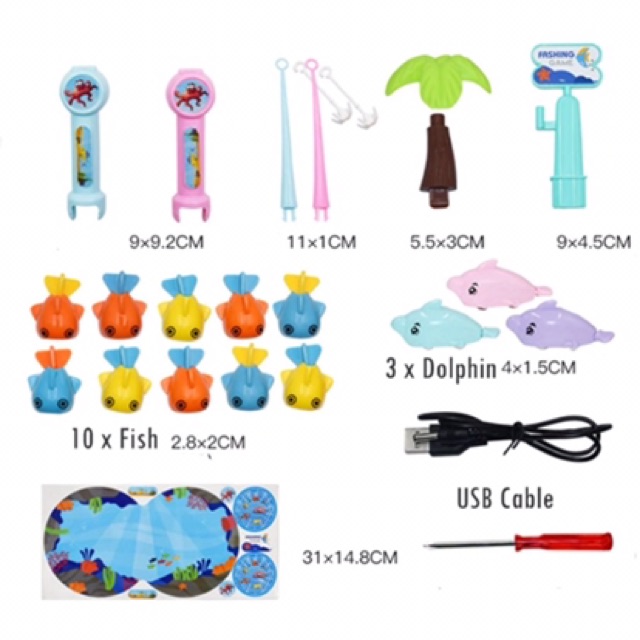 [SIÊU XỊN][PIN SẠC USB] Đồ chơi tháp câu cá bay lượn trên cầu trượt