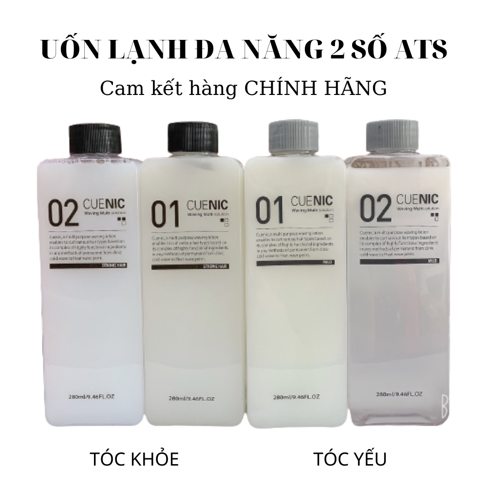 [ATS] UỐN LẠNH ĐA NĂNG 2 SỐ ATS TÓC KHỎE / TÓC YẾU WAVING MULTI SOLUTION 280MLX2