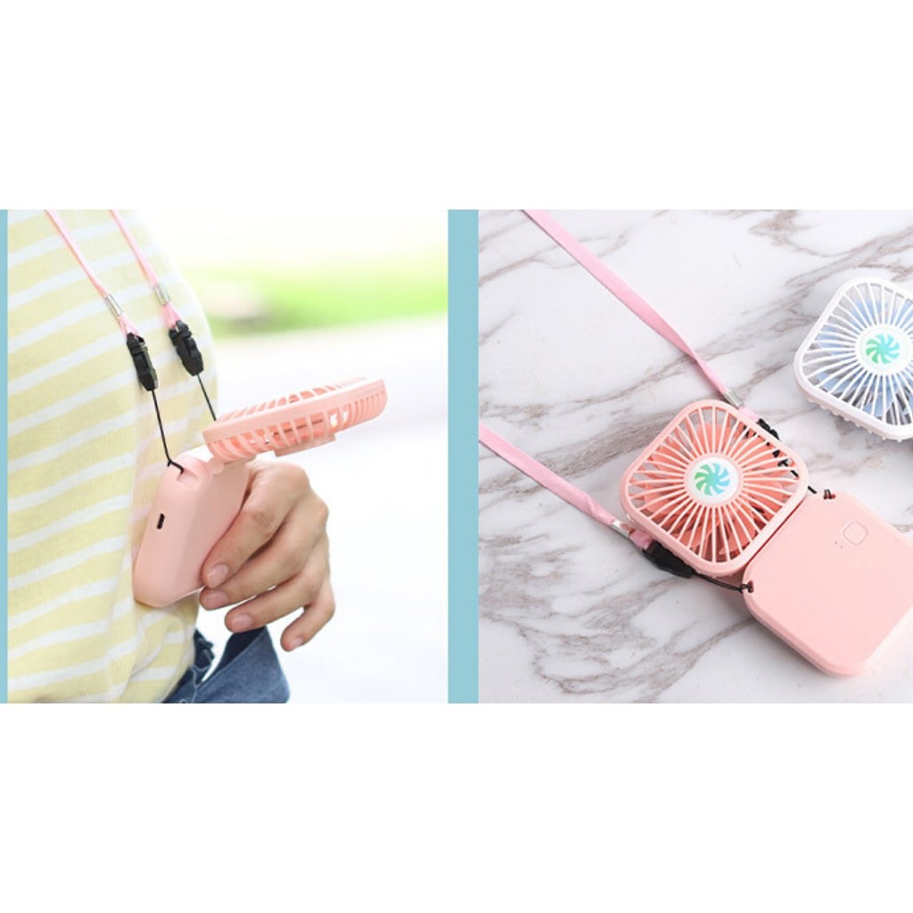 Quạt Mini cầm tay Đa năng  7 cánh quạt KR 264- Pin 1000 mAh, Gập 180 độ, Sạc USB- KARA 264 | BigBuy360 - bigbuy360.vn