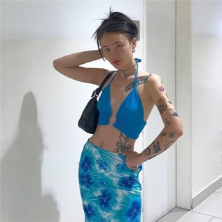 Áo thun croptop yếm cột dây hở lưng sexy HÀNG CÓ SẴN