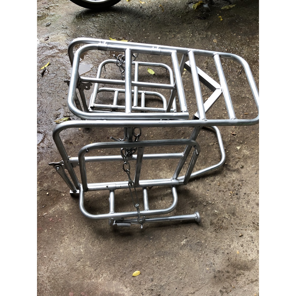 Giá xe máy ba ga 2 sườn, 2 cánh chở được nhiều hàng tiệm lợi dành cho xe máy