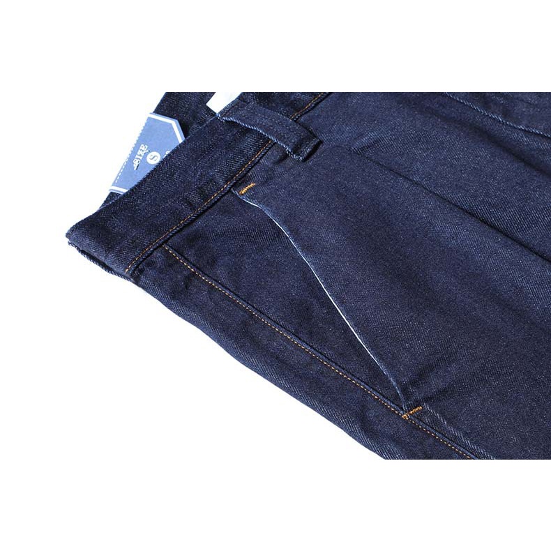 Quần Jeans Nam OLDMAN Phong Cách Retro Vintage, Quần Bò Denim, Cổ Điển Ống Suông Slim Fit Style Workwear