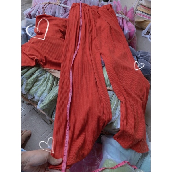 Set dập ly áo 2 dây gài ngọc phối quần suông!