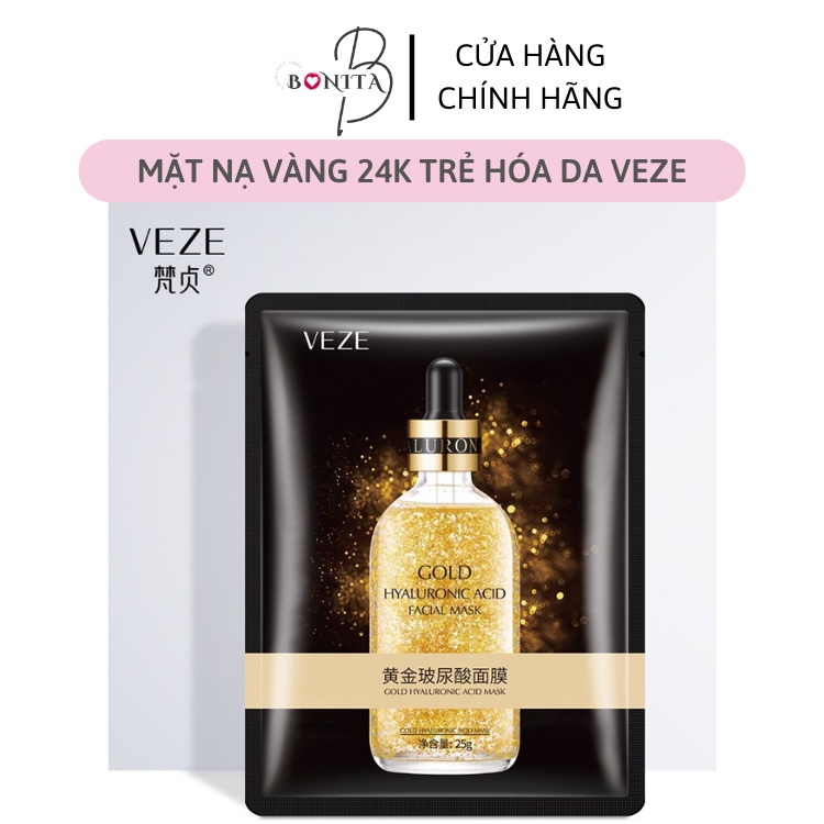 Mặt Nạ Vàng 24K - Mask Gold Collagen Cấp Ẩm Dưỡng Trắng Da MN12