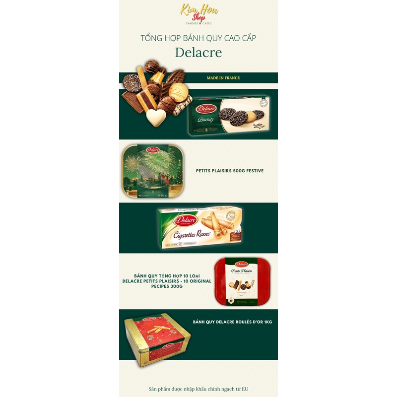 Tổng Hợp Bánh Quy Cao Cấp thương hiệu Delacre Pháp sang chảnh làm quà biếu lễ tết và các dịp đặc biệt - MADE IN FRANCE