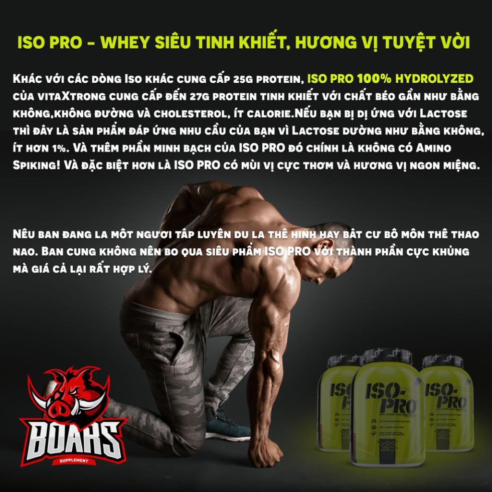 ISO PRO 5LBS - SỮA WHEY HYDROLYZED PROTEIN TINH KHIẾT (5 LBS)