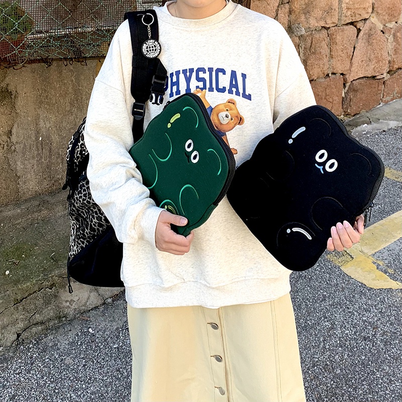 Túi đựng máy tính bảng hình gấu đáng yêu sáng tạo thích hợp cho Pro13 11 inch