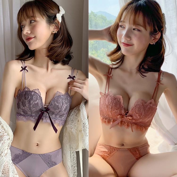 Áo Lót Thêu Hoa Có Mút Nâng Ngực Chất Liệu Mềm Mại Quyến Rũ Thời Trang Cho Nữ
