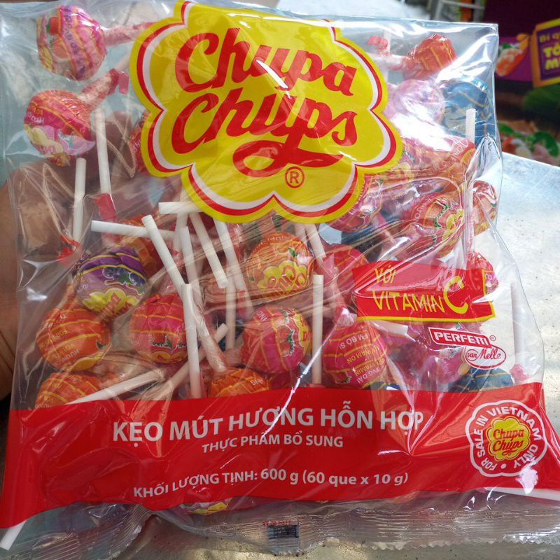 Kẹo mút  Chupa Chups hương  hỗn  hợp