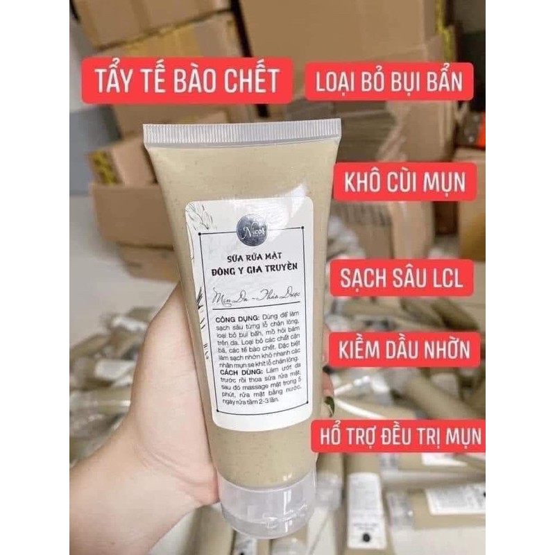 Combo Dưỡng Da Toàn Thân Chỉ Sau 1 Tuần SửDụng[SRM Đông y 100g_Kem face Gạo Non_Body siêu trắng x6