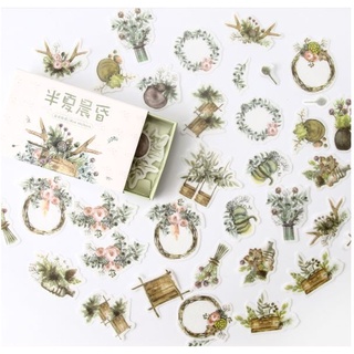 Hộp 40 stickers miếng dán trang trí sổ tay