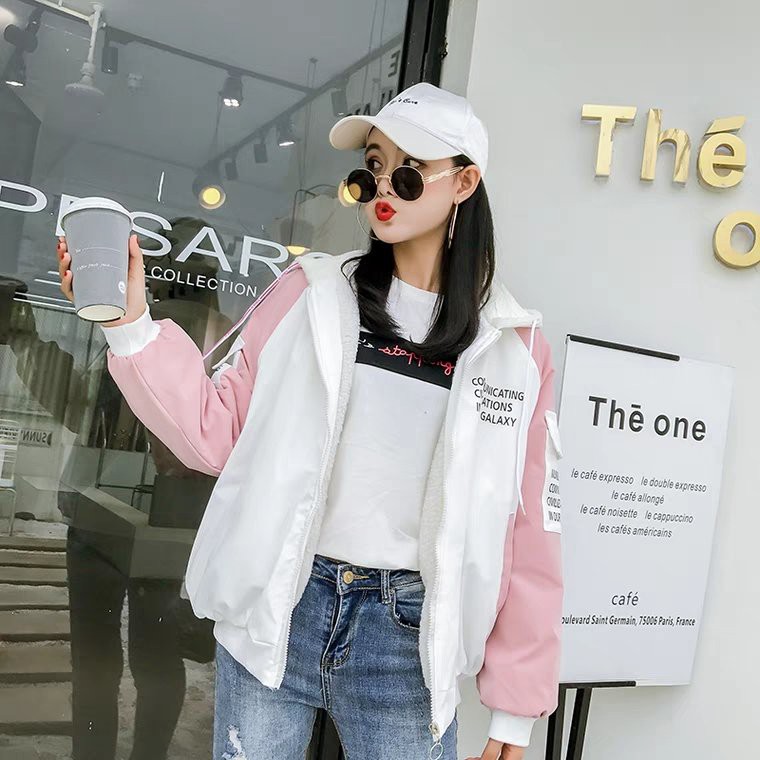 Áo khoát nữ gió dù 2 lớp chống nắng Communication cute hàng bao chất thời trang