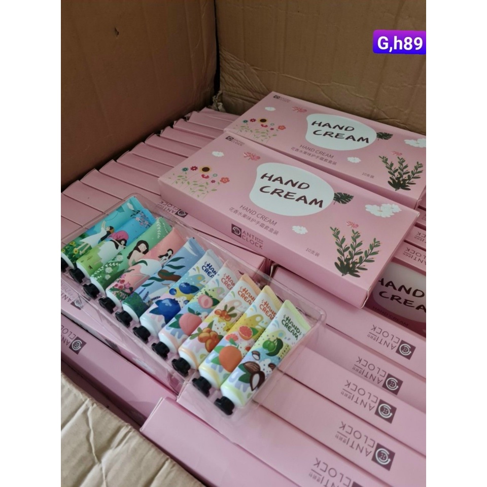 gh12 Set 10 kem dưỡng da tay hand cream 30g nội địa
