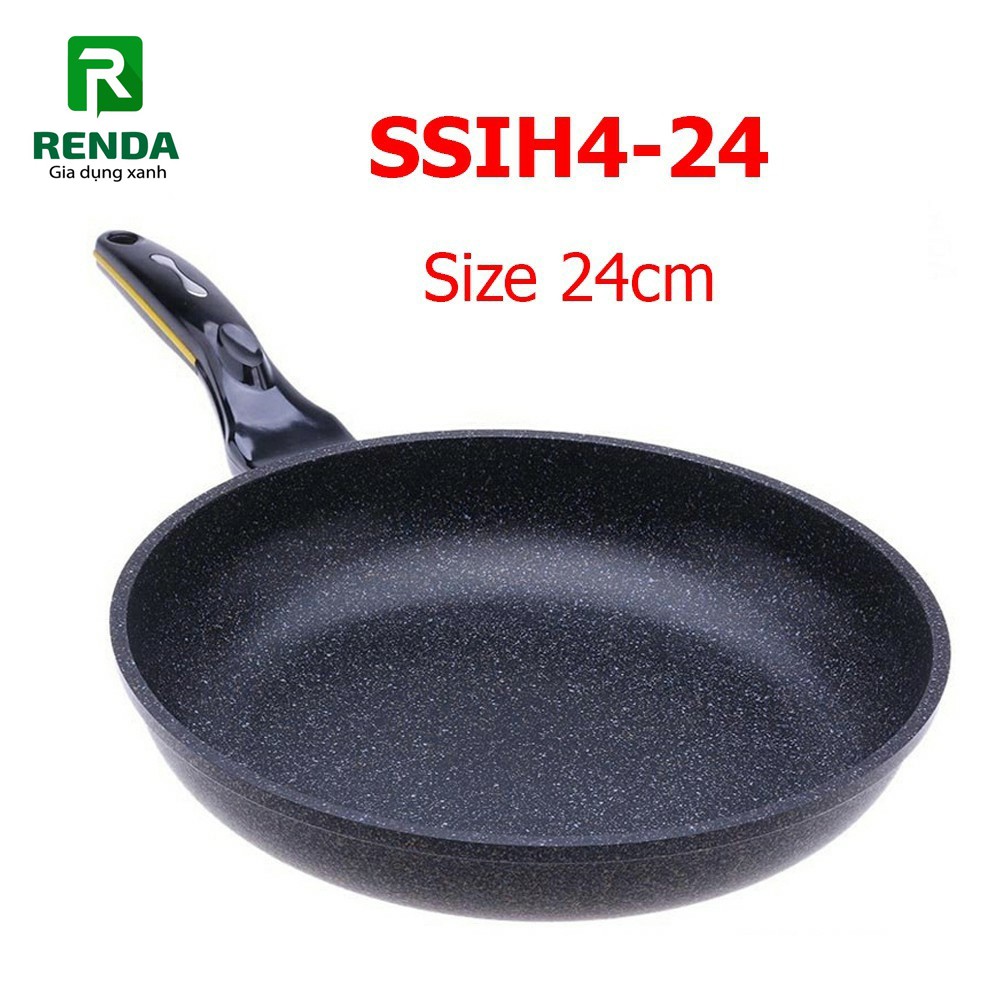 Chảo đá chống dính CookWay Hàn Quốc SSIH4-24 size 24cm dùng được trên bếp từ