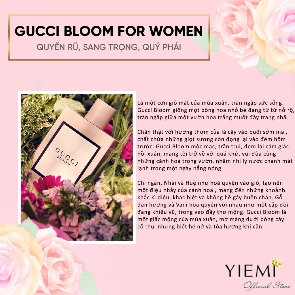 Nước hoa Gucci , Gucci Ambrosia di Fiori, Nước Hoa Nữ hương hoa cỏ