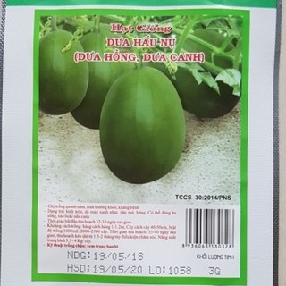 Hạt giống dưa hấu nụ - ( dưa hồng, dưa canh) Phú Nông 3gram