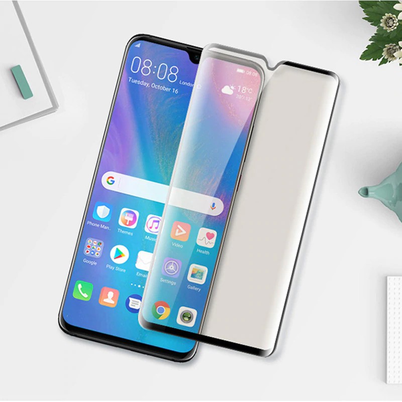 Miếng Dán Kính Cường Lực Full Màn 9D Cho Huawei P30 - Đen