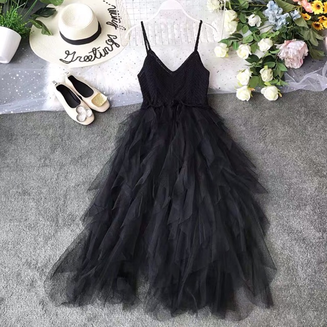 {Order7-10 ngày}Váy công chúa nhiều lớp len đan đi biển | BigBuy360 - bigbuy360.vn
