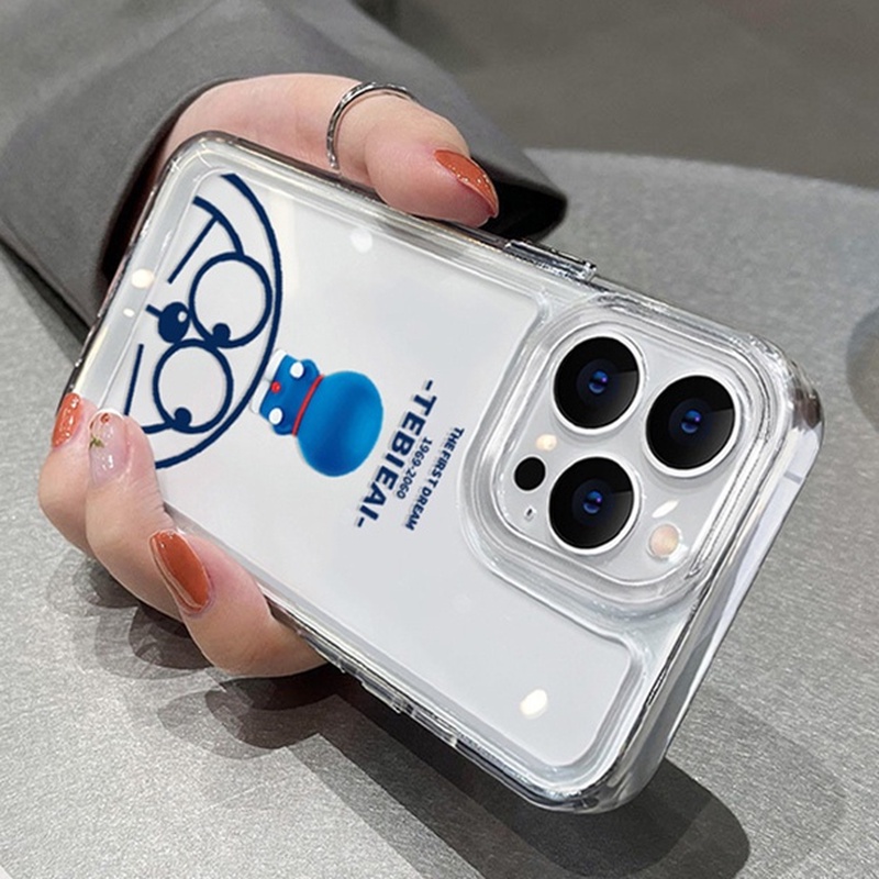 Ốp Điện Thoại Trong Suốt Họa Tiết Hoạt Hình Doremon Cho iphone 11 13 7 8 Plus 12 13Pro Max X XS Max 7 8 SE 2020