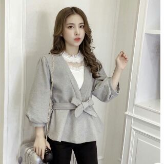 Áo Khoác Kèm Dây Cột Eo