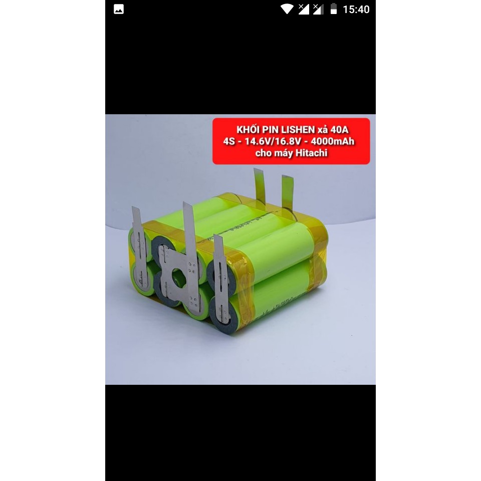 KHỐI PIN 14.4V / 16V LOẠI 8 CELL DUNG LƯỢNG 4000MAH