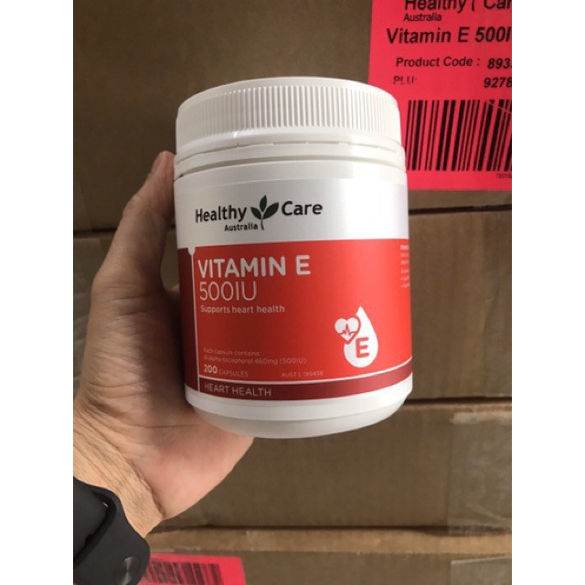 Viên uống Healthy Care Vitamin E 500IU của Úc 200 viên | BigBuy360 - bigbuy360.vn