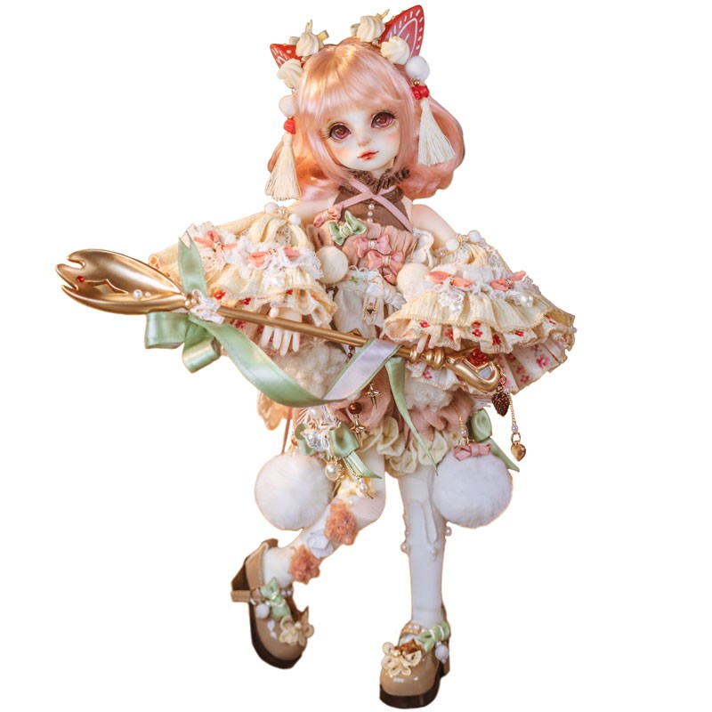 Búp bê bjd 1/6, bánh dâu tây Wendy, búp bê GEM của búp bê 27cm bóng có khớp