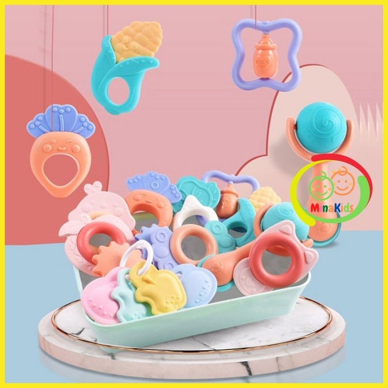 Đồ Chơi Xúc Xắc Gặm Nướu Lục Lạc Cho Bé Sơ Sinh Baby Rattle