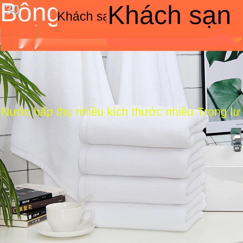 FKhách sạn khăn tắm bông tinh khiết người lớn dày thấm hút mềm mại nữ nam trắng thẩm mỹ viện cặp vợ chồng nhà