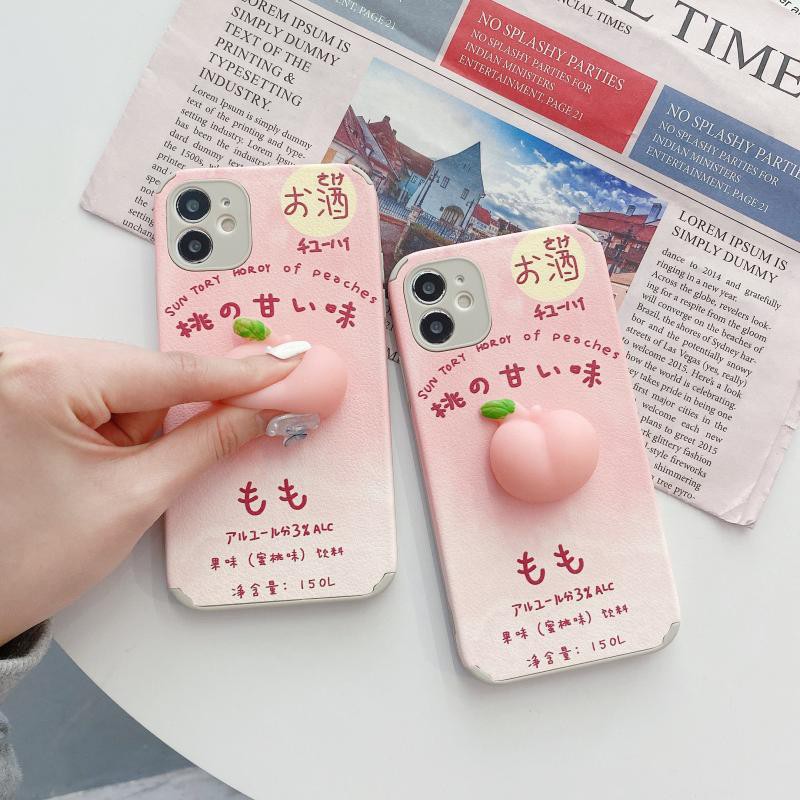 Ốp Điện Thoại Da Lộn In Hình Quả Đào Cho Oppoa9X A8R11S | BigBuy360 - bigbuy360.vn