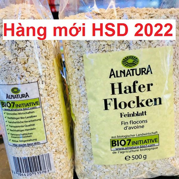 Yến Mạch Giảm Cân Đức Alnatura Hafer Flocken Bio7 Trẻ Đẹp 💝FREESHIP💝 Yến Mạch Ăn Liền Cho Bé Ăn Dặm 500G HCM