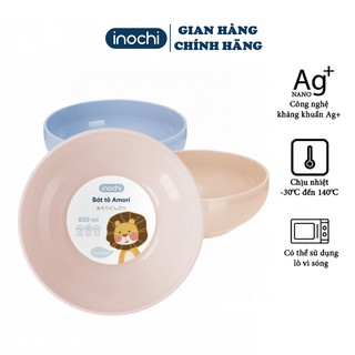 [Inochi Tân Mai]Bát ăn dặm cho bé ,chén nhựa to ăn cơm dặm cho bé cỡ lơn inochi amori nhựa nguyên sinh kháng khuẩn Ag+