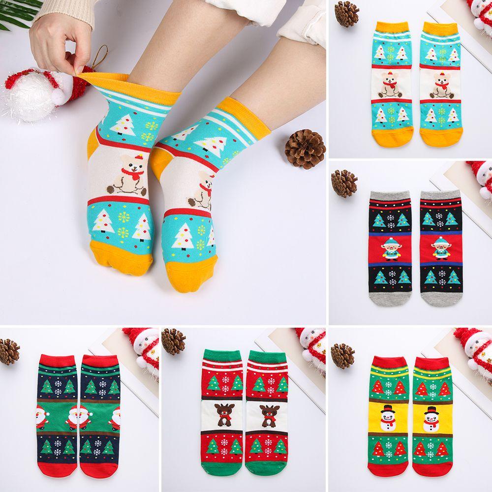 HS Tất Nữ Hoạ Tiết Giáng Sinh Dễ Thương Xinh Xắn