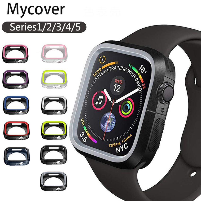 Khung silicon bảo vệ mặt động hồ Iwatch 5 Series 6 SE 5 4 3 2 1 Apple Watch 44mm 40mm 38mm 42mm tiện dụng