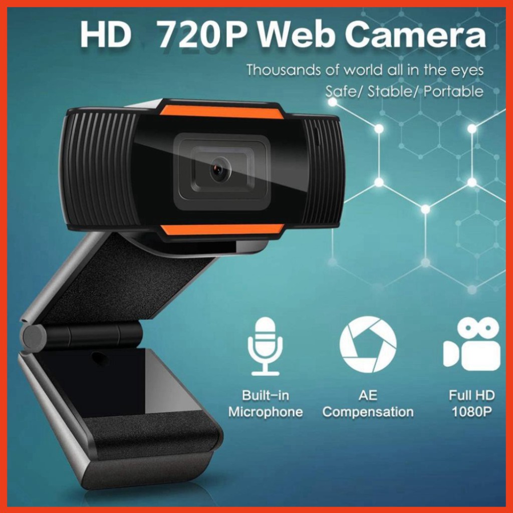 Webcam Máy Tính, Camera Có Mic 720p Cho Laptop Học Online Qua ZOOM, Trực Tuyến - Hội Họp - Gọi Video Hình Ảnh Sắc Nét | BigBuy360 - bigbuy360.vn