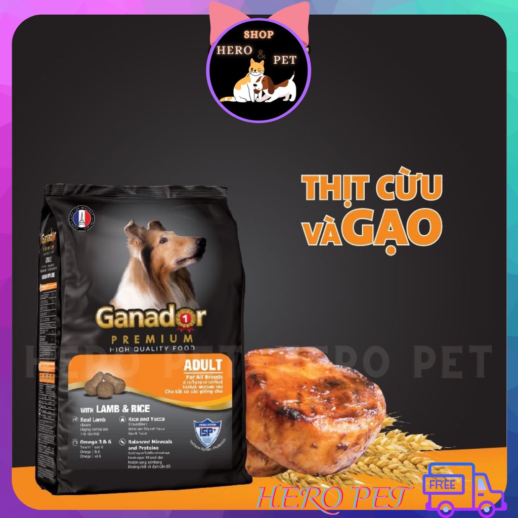 Thức Ăn Cho Chó Hạt Ganador 400g Nhiều Vị - Hero Pet