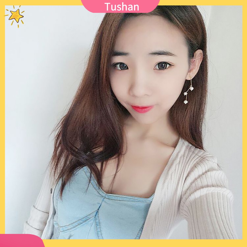 Bông tai nữ đính ngọc trai lung linh hợp thời trang