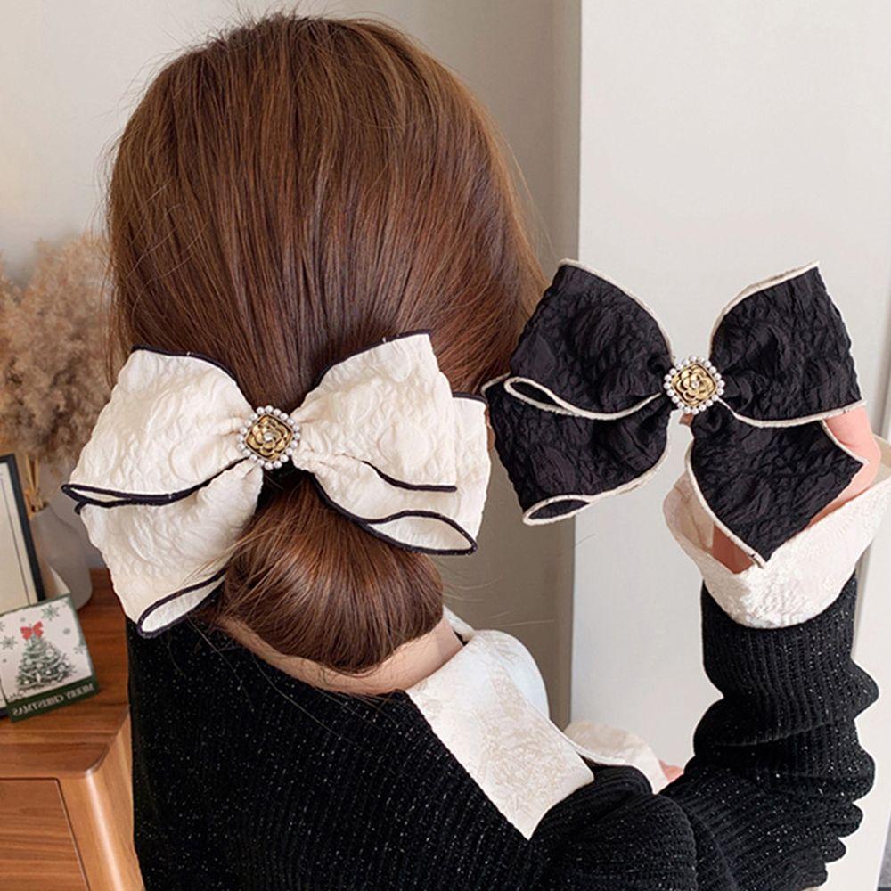 Kẹp Tóc Hình Nơ Phong Cách Hàn Quốc Sang Trọng