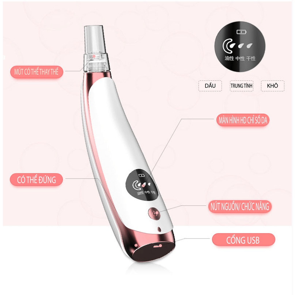 [BH 1 ĐỔI 1] Máy Hút Mụn Cao Cấp AIKEDILI MICROCRYSTALLINE BLACKHEAD INSTRUMENT | BigBuy360 - bigbuy360.vn